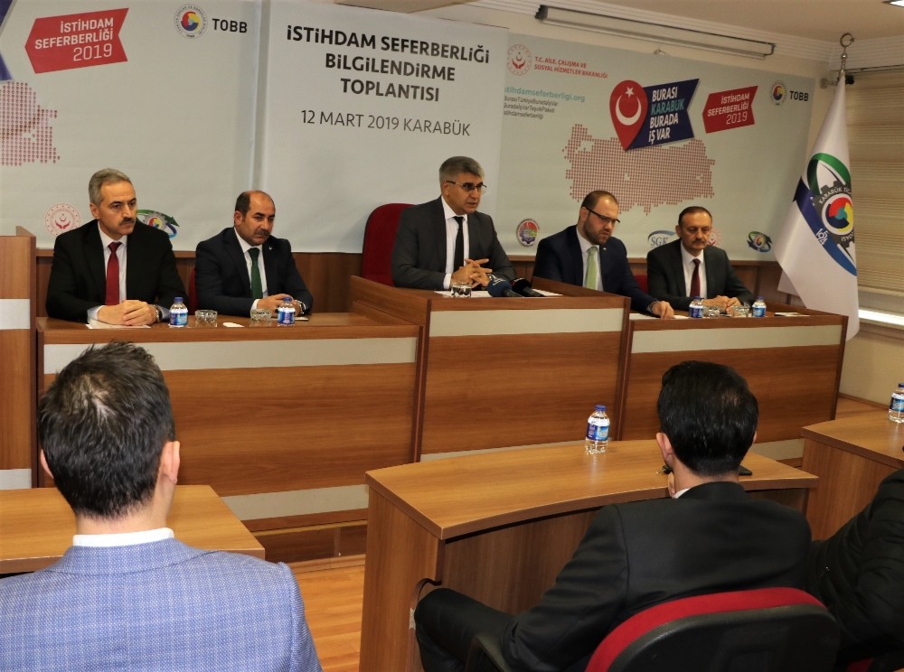 Karabük’te ’Milli İstihdam Seferberliği’ kapsamında 6 bin kişi istihdam edilecek 