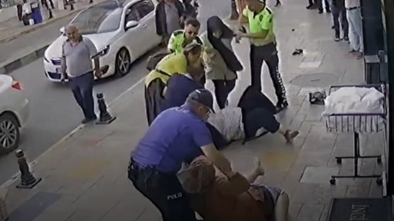 Karabük'te polis kadın kavgasının ortasında kaldı!