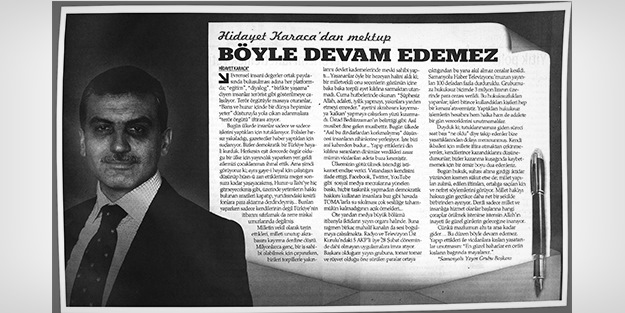 Karaca'dan yine aynı taktik