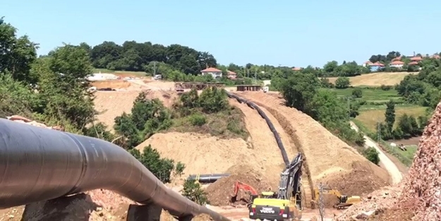 Karadeniz gazı geliyor! Karadan boru döşeme başladı