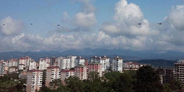 Karadeniz kıyısında helikopter gerilimi!
