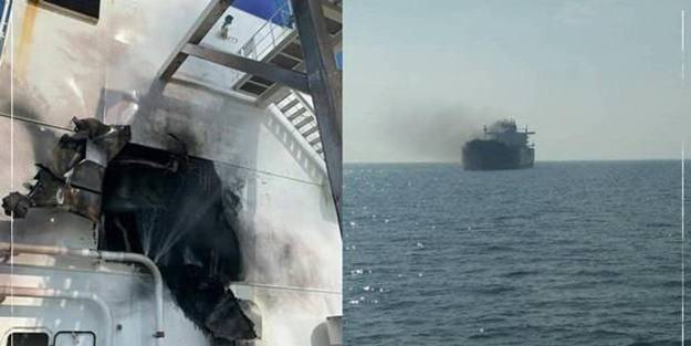 Karadeniz'de bir gemi daha vuruldu