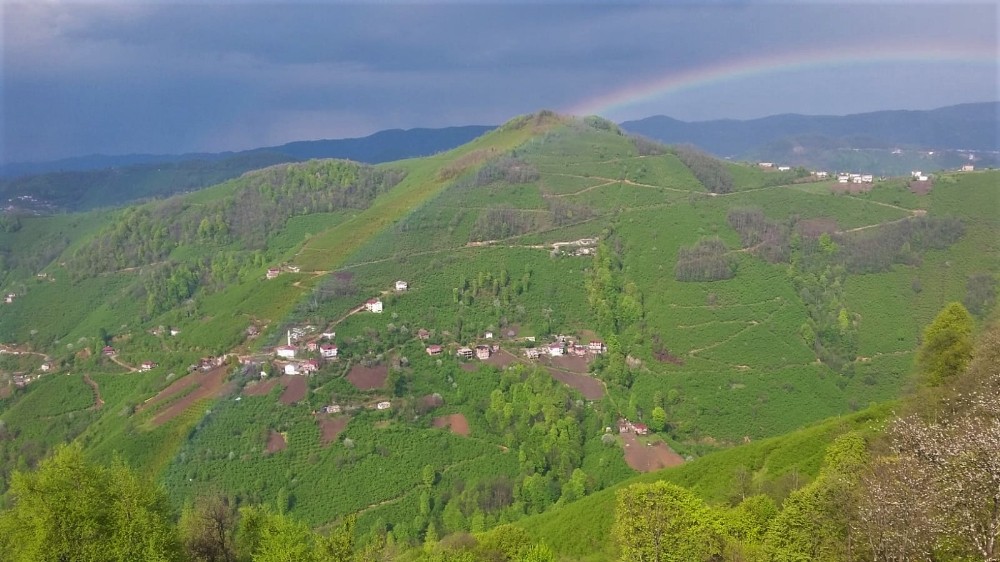 Karadeniz’de gökkuşağı güzelliği 