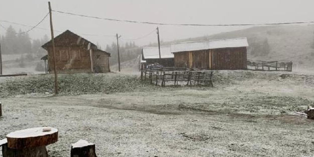 Karadeniz'de kar sürprizi