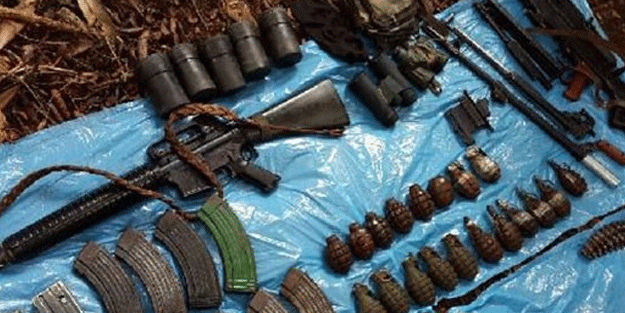 Karadeniz'de PKK'ya ait silah deposu bulundu
