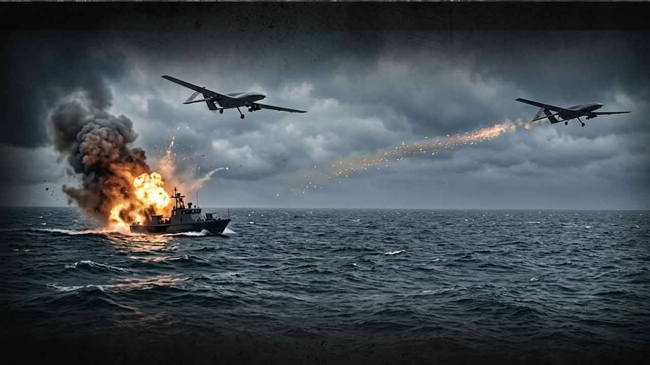Karadeniz'de sıcak temas! Rus ordusu Ukrayna devriye botunu İHA ile imha etti!