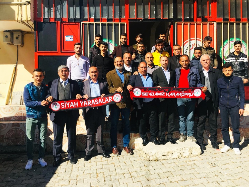 Karaköprü Belediyespor yönetimi taraftarıyla buluştu 