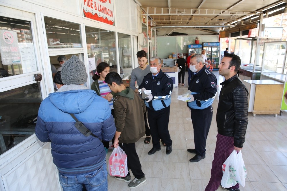 Karaköprü’de korona virüs denetimi 