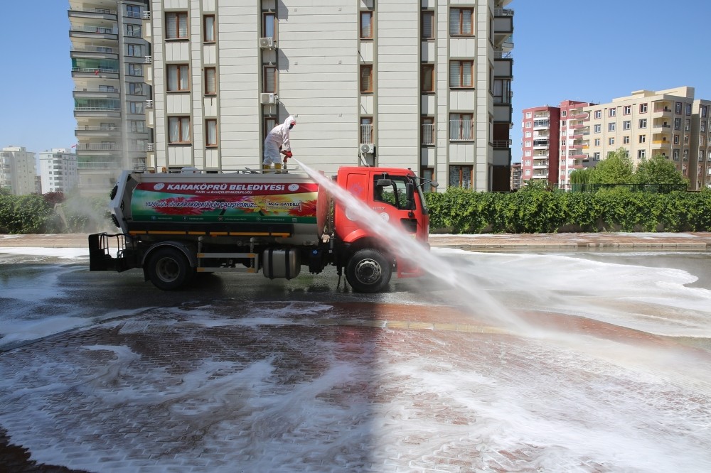 Karaköprü’de korona virüs tedbirleri sürüyor 