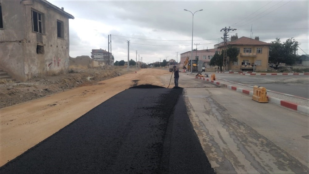 Karaman Belediyesinde asfalt çalışmaları 