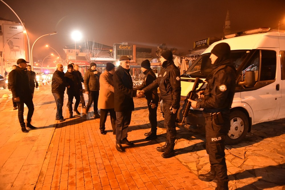 Karaman yeni yıla huzurlu girdi 