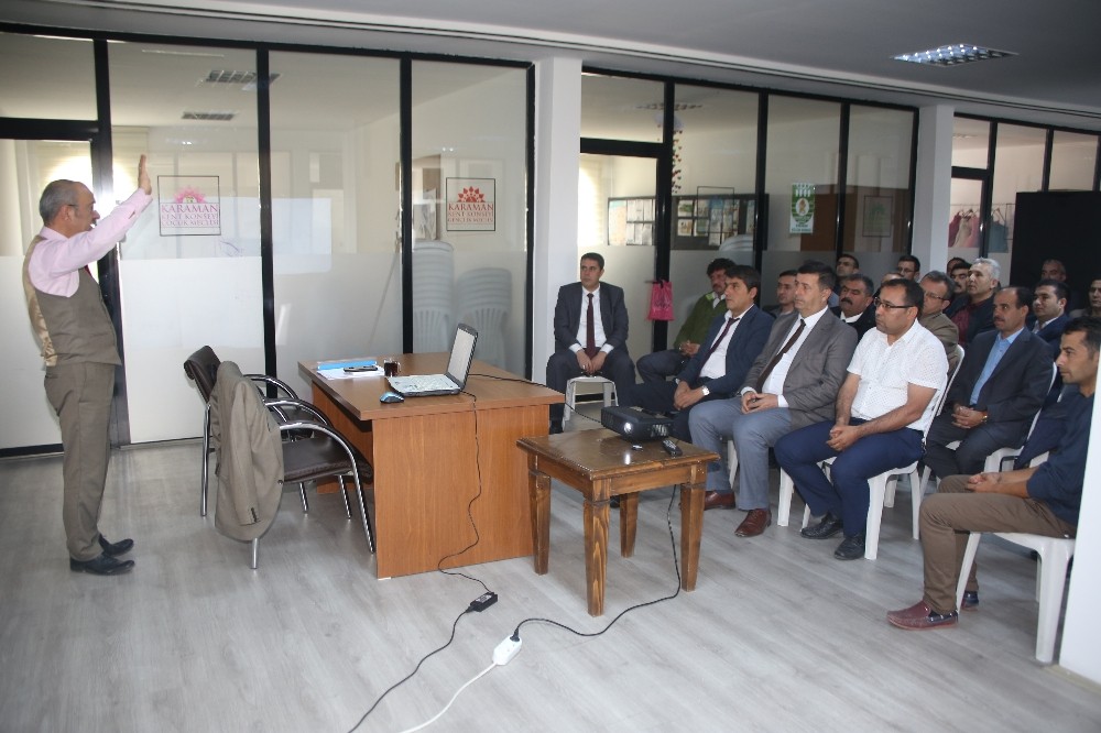 Karaman’da, belediye otobüs şoförlerine eğitim 