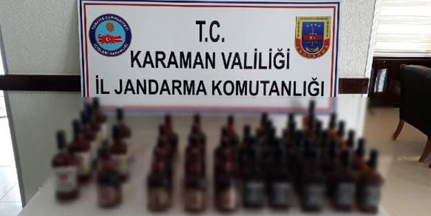 Karaman'da iki kardeşe 'kaçak içki' gözaltısı