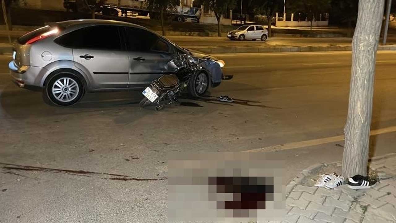 Karaman’da motosiklet otomobile ok gibi saplandı! Hayatının baharında yaşamını yitirdi