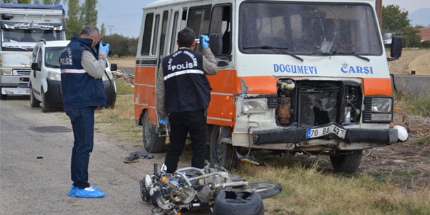 Karaman'da trafik kazası: 1 kişi hayatını kaybetti