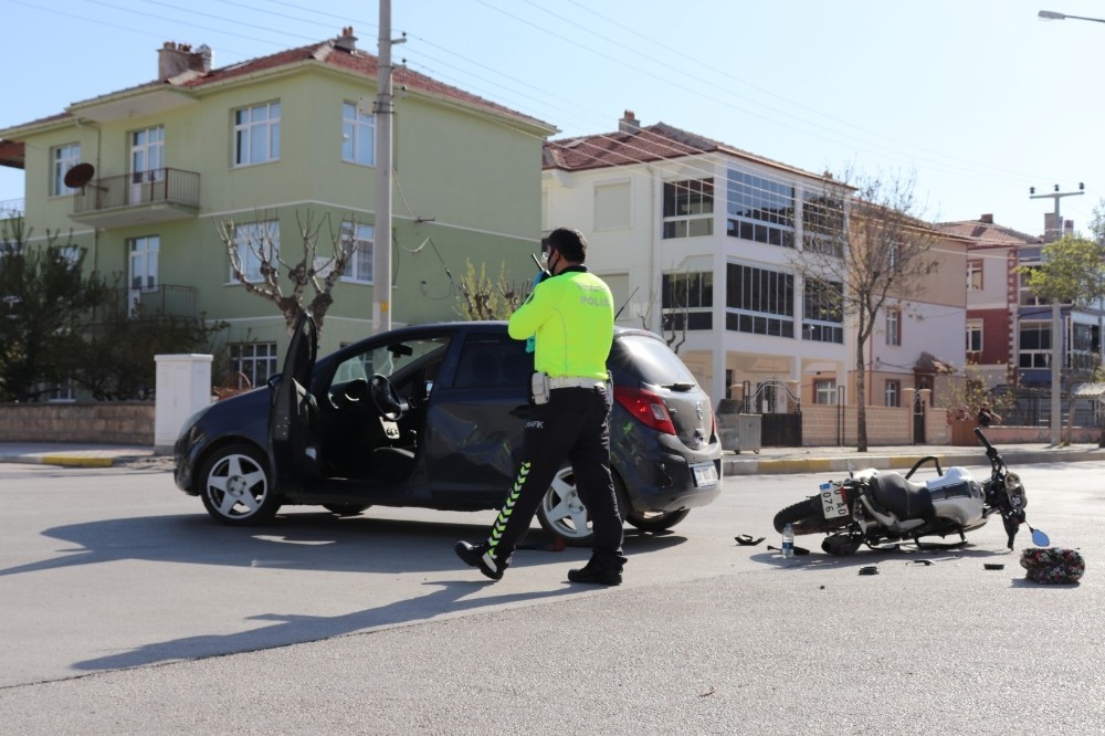 Karaman’da trafik kazası 1 yaralı 