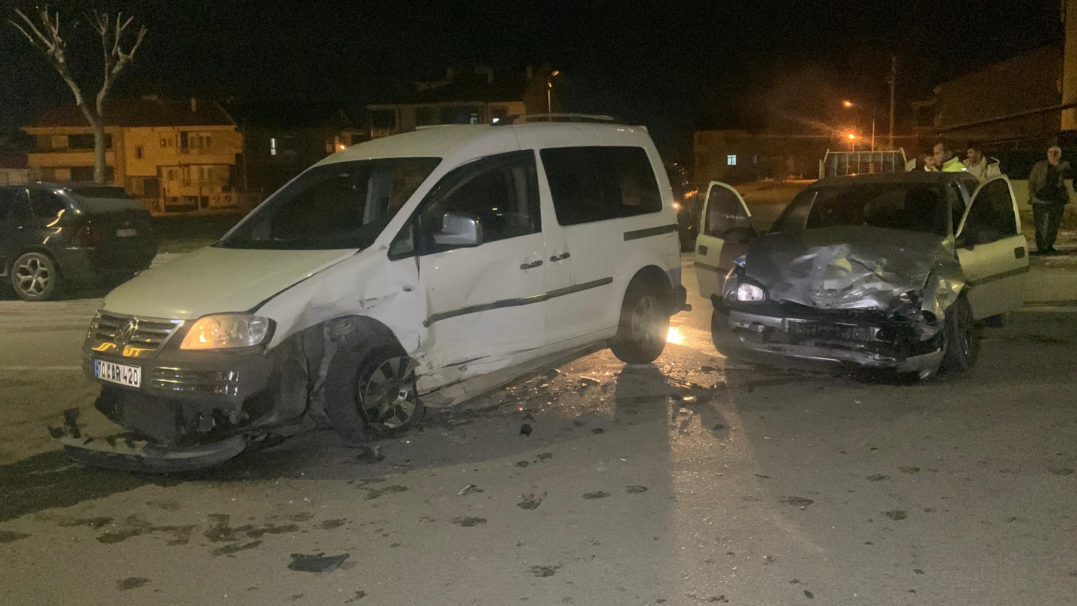 Karaman’da trafik kazası 3 yaralı