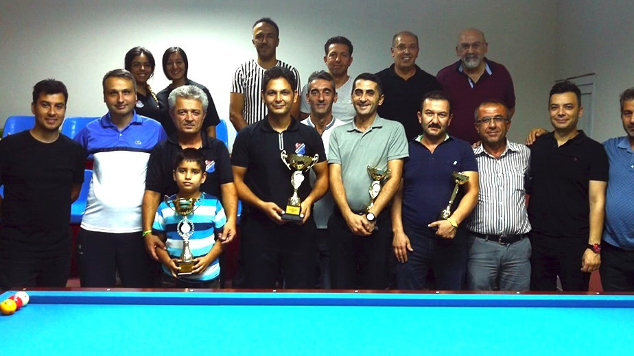 Karaman’da üç bant bilardo heyecanı sona erdi 
