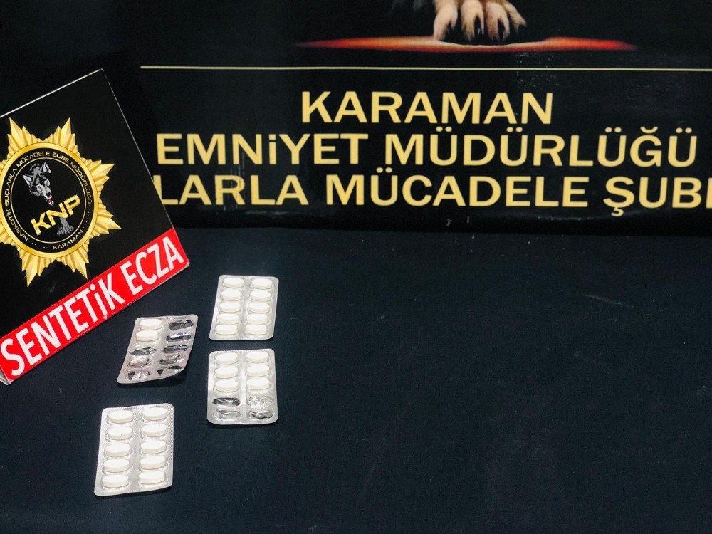 Karaman’da uyuşturucu operasyonunda 2 tutuklama 