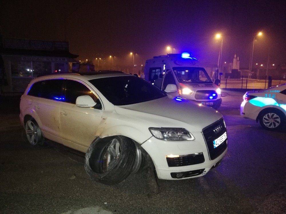 Karaman’da yeni yılın ilk trafik kazası ucuz atlatıldı 
