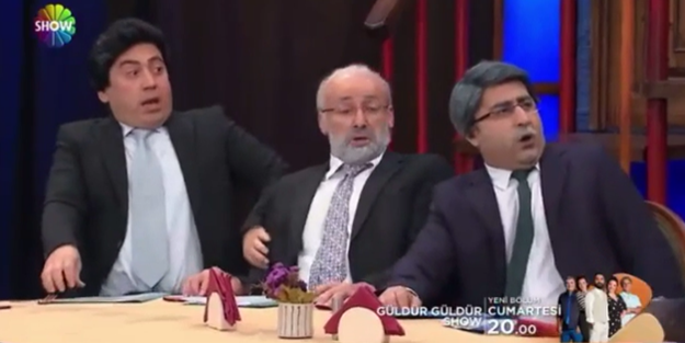 Karamollaoğlu, Davutoğlu ve Babacan’ı bakın hangi amaçla kullandılar! Güldür Güldür’ün 6’lı masa skecinde çakallık
