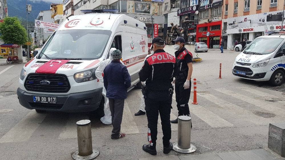 Karantina altındaki köyden kaçtı polislere yakalandı 