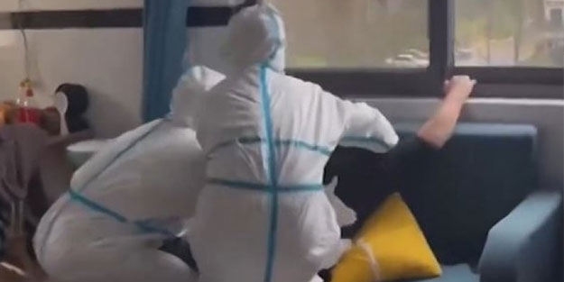 Karantina ekibinin yaptığı pes dedirtti! Çin yine bildiğiniz gibi