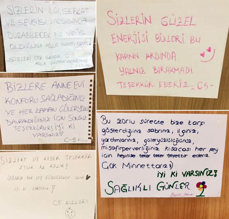 Karantina süresi dolan öğrencilerden Bafra Belediyesine teşekkür 