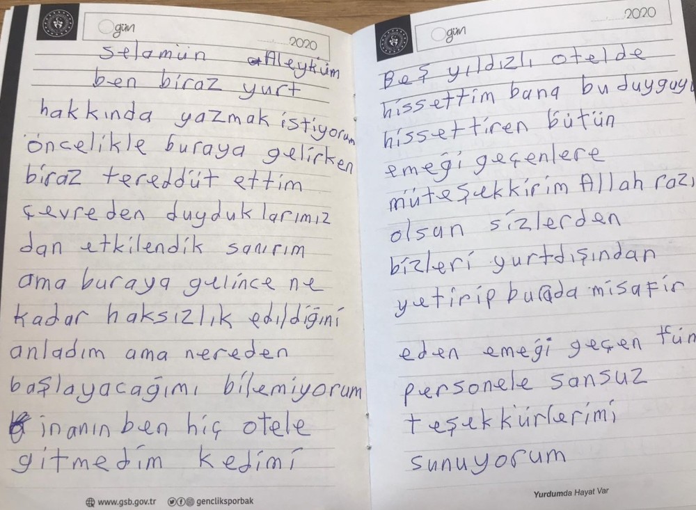 Karantinada kalanlar arkalarından teşekkür mektupları bıraktılar 