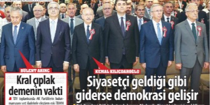 Karar gazetesinde "Kral çıplak" fotoğrafı!