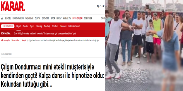 Karar şeytana yarar! Sözde İslamcı Karar'ın yaptığı habere bakın: 'Kalça dansı ile hipnotize oldu'