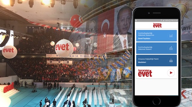 'Kararımız evet' uygulaması yayında