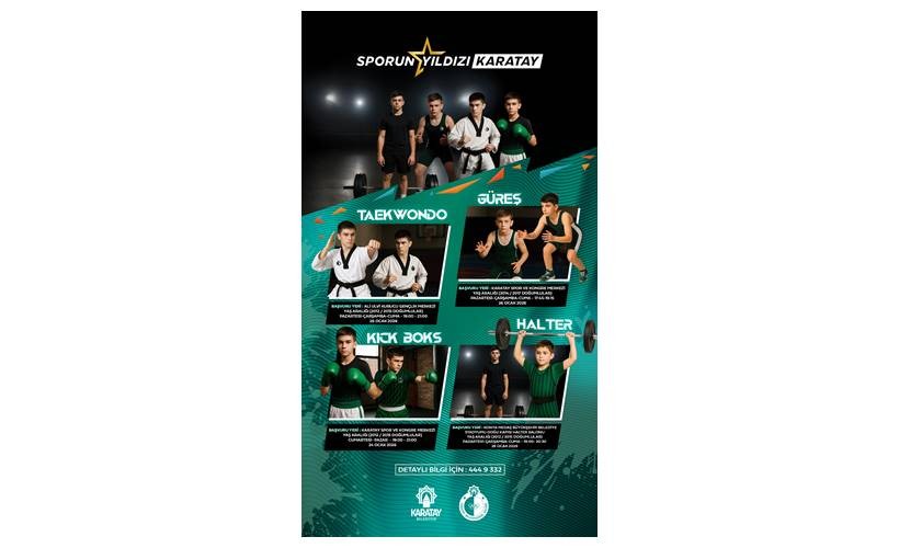 Karatay Belediyesi geleceğin spor yıldızlarını arıyor