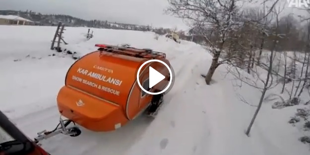 Karavandan kar ambulansı ürettiler