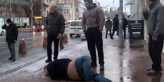 Karda kayıp düştü, gerçek sonra anlaşıldı