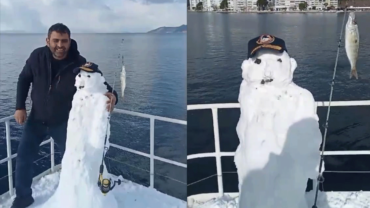 Kardan Adam’a balık tutturdular