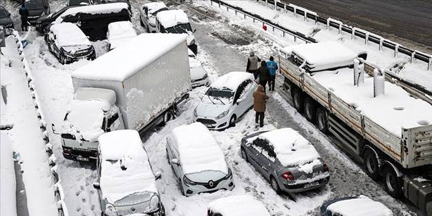 Kardan dolayı çekilen araçlar nerede?