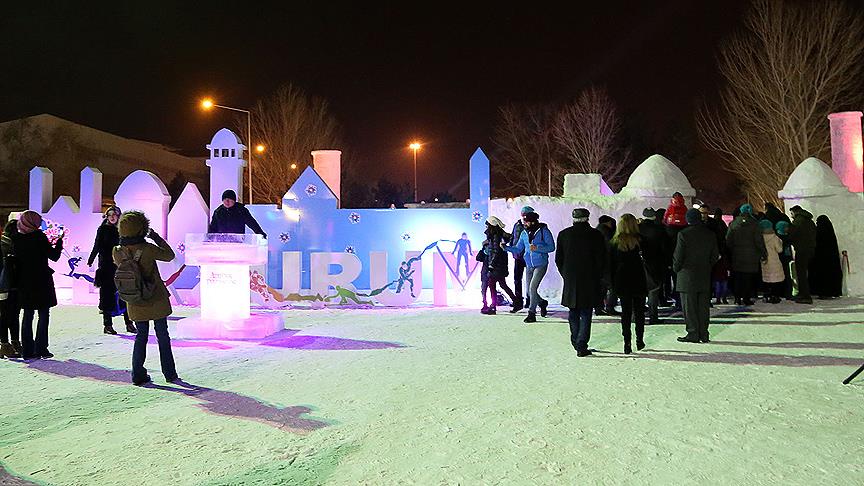 Kardan yapılan 'EYOF Kültür Sokağı' açıldı