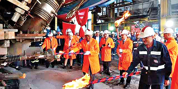 KARDEMİR fırını ateşledi kapasiteyi yükseltti