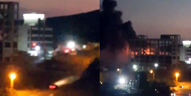 Kargo şirketinin deposunda korkutan yangın
