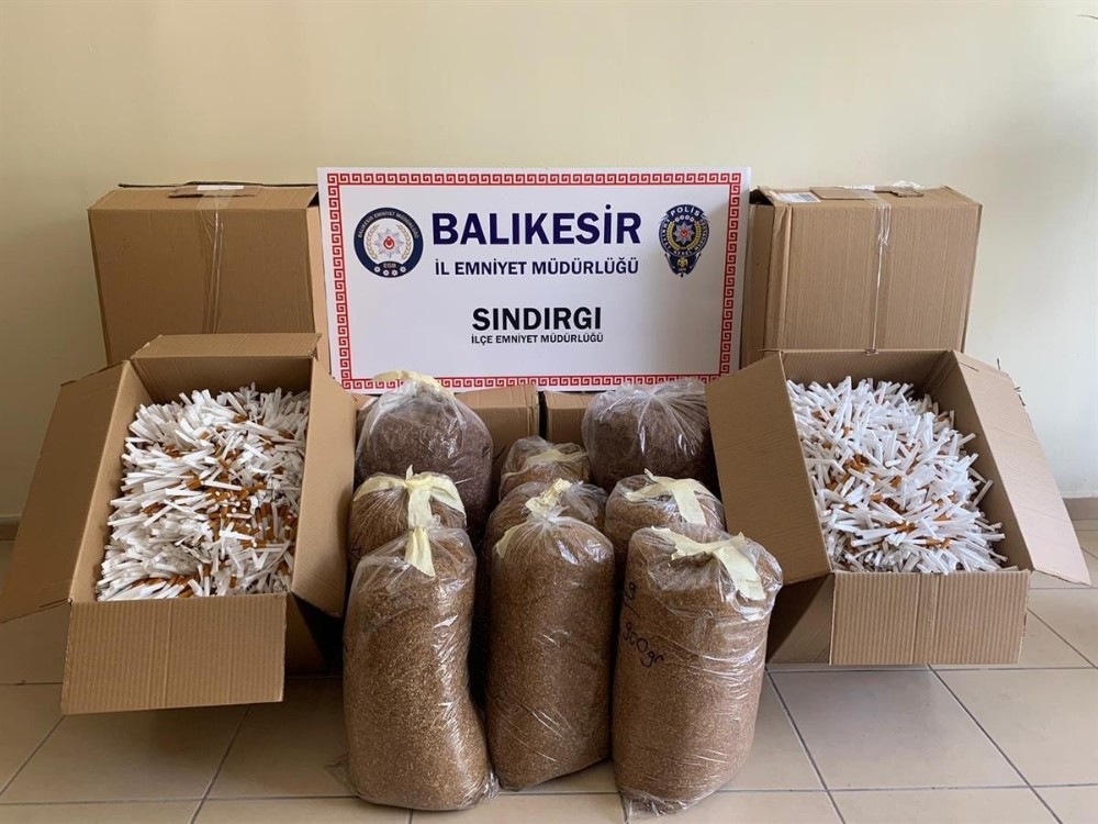Kargoyla gönderilen 55 kilo tütün ele geçirildi 
