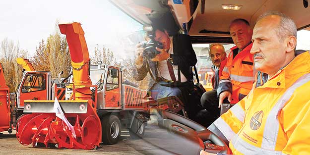 Karla mücadele ekibi göreve hazır