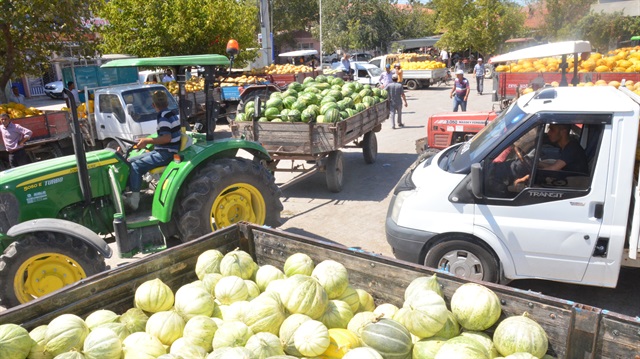 Karpuz çiftiyi sevindirdi