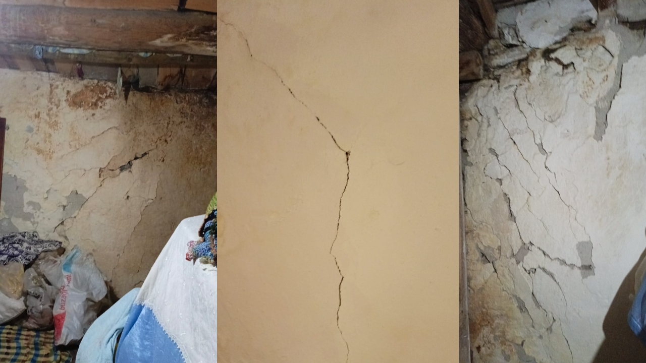 Kars depreminde evleri hasar gördü: 5 çocuklu aile yetkililerden yardım bekliyor!