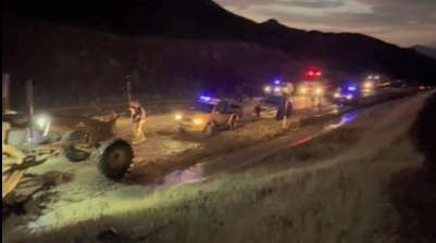 Kars-Kağızman-Ağrı yoluna sel engeli