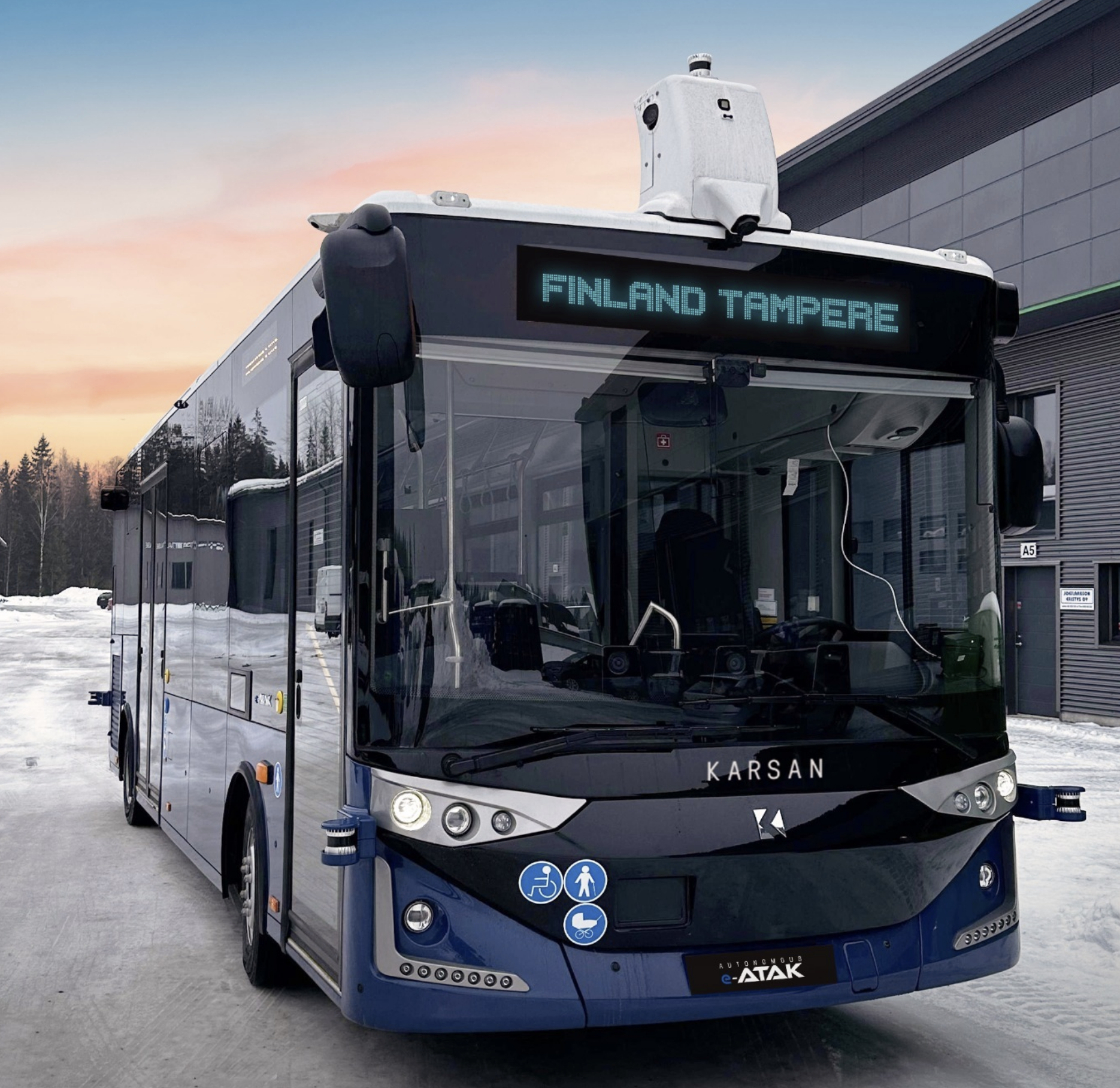 KARSAN’ın sürücüsüz otobüsü Finlandiya’da