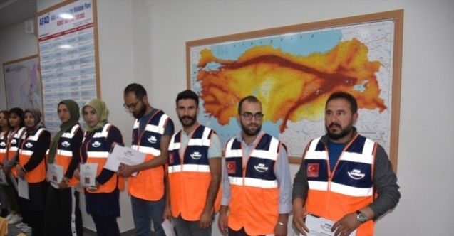 Kars’ta 87 AFAD gönüllüsü eğitimlerini tamamladı