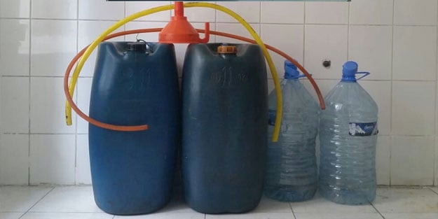Kars'ta akaryakıt hırsızları suçüstü yakalandı