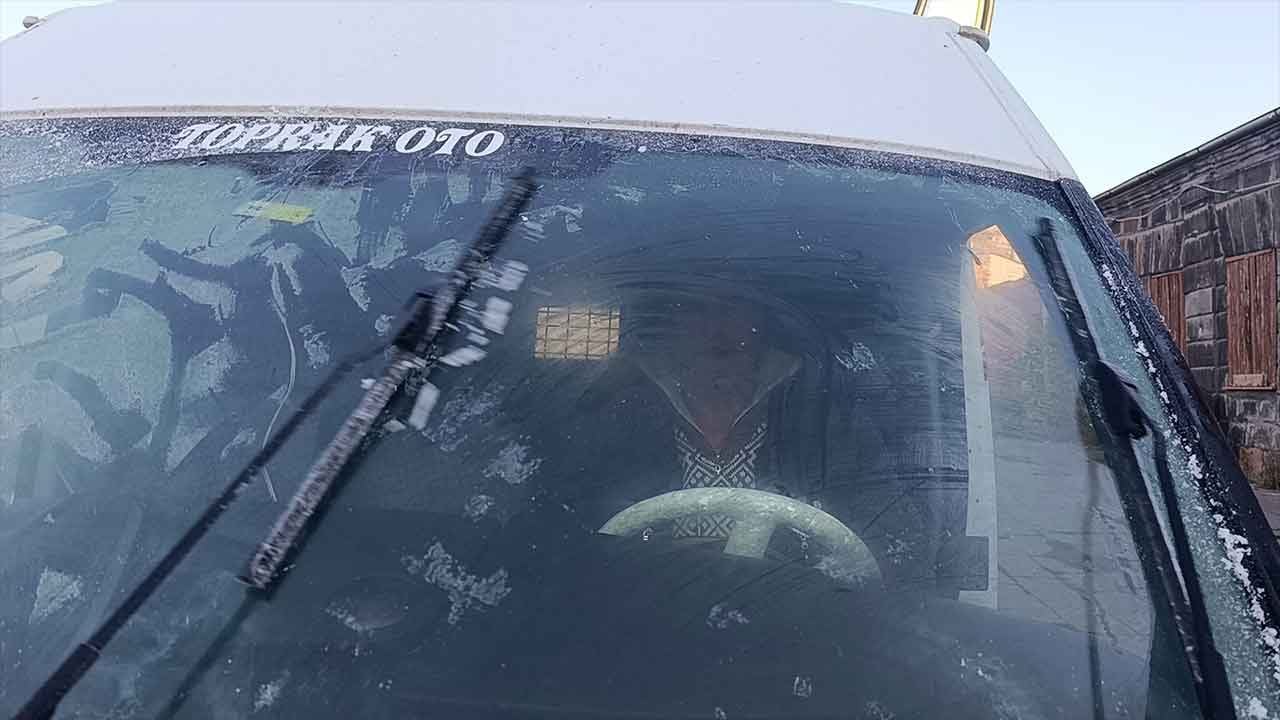 Kars'ta dondurucu soğuklar erken başladı!