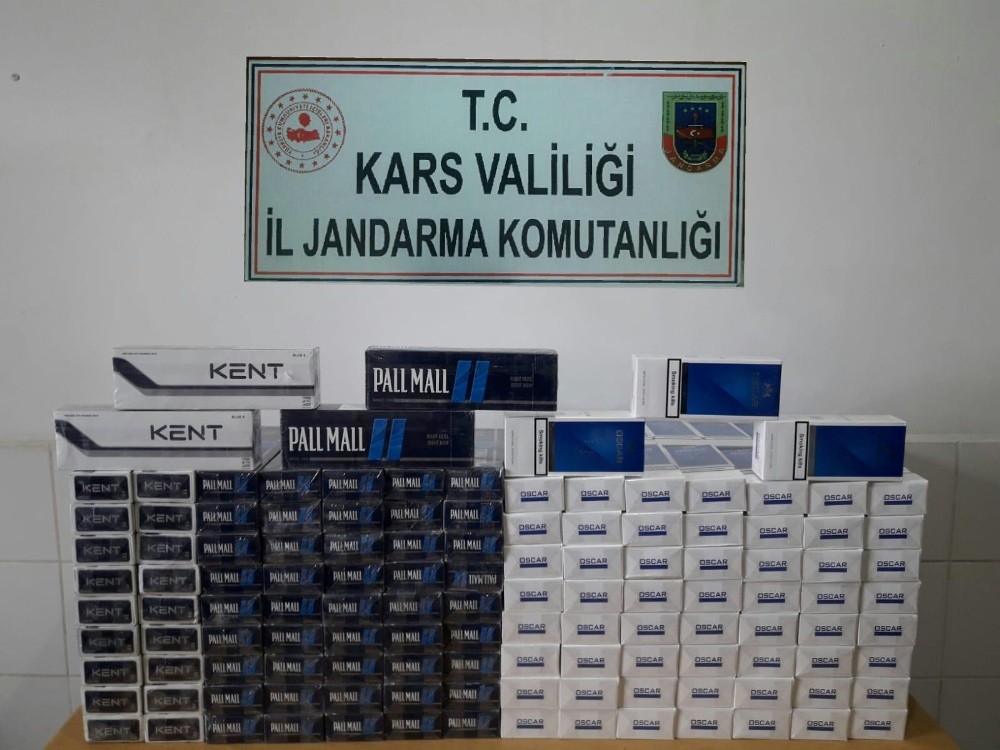 Kars’ta kaçak sigara ele geçirildi 